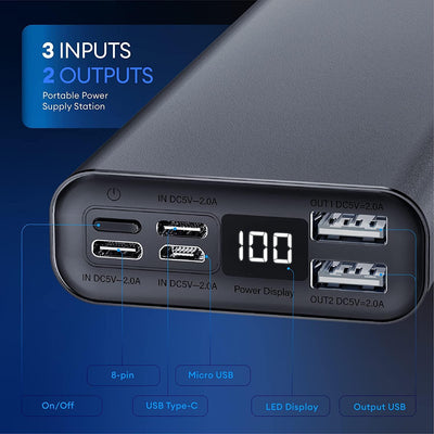 20000mAh Power Bank with Smart IQ