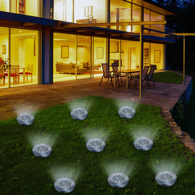 4/8 LEDs Solar Powered Buried Light
