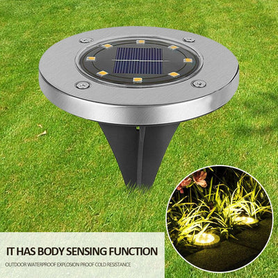 4/8 LEDs Solar Powered Buried Light