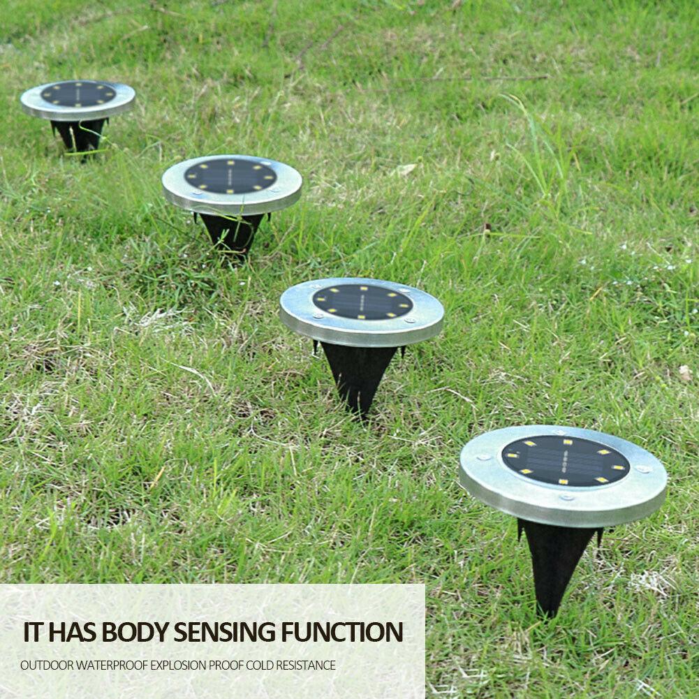 4/8 LEDs Solar Powered Buried Light