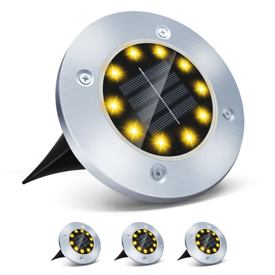 4/8 LEDs Solar Powered Buried Light