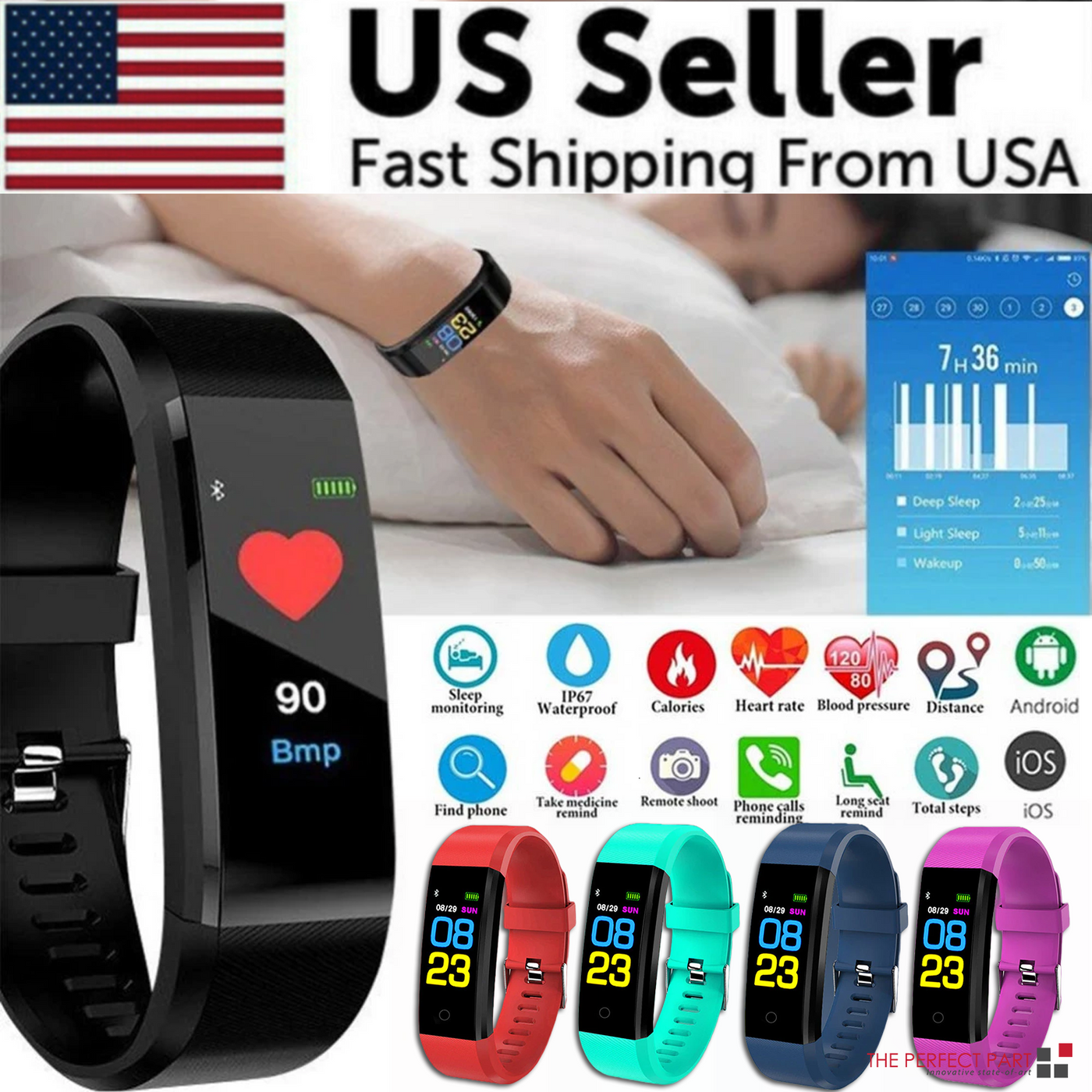 Fitness Smart Watch Activity Tracker