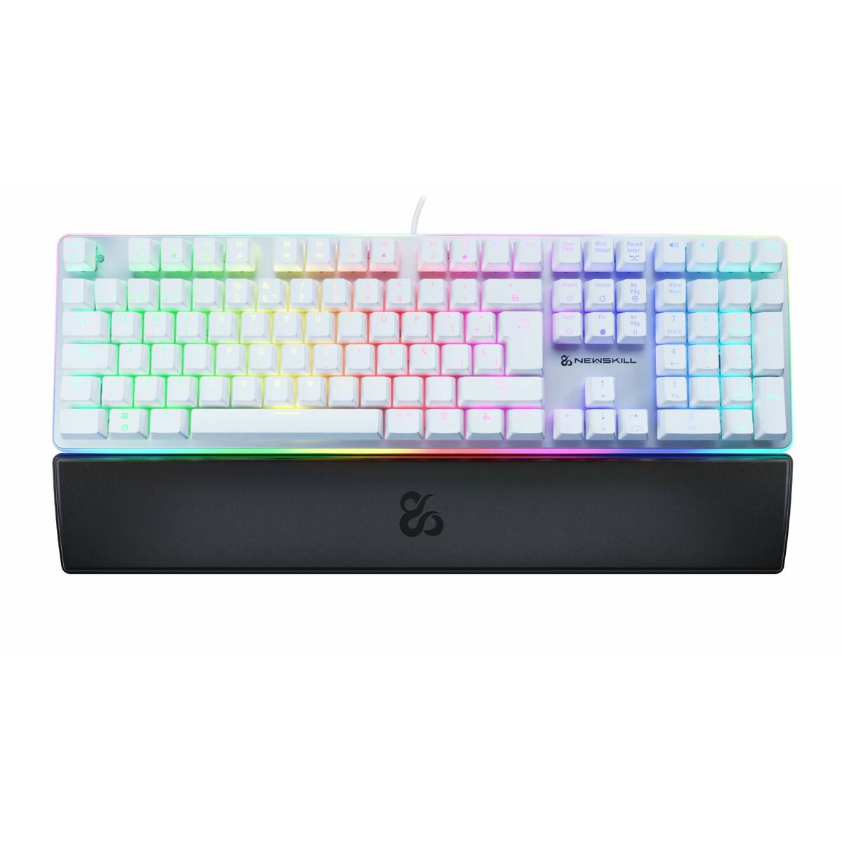 Qwerty White LED RGB Gaming Keyboard
