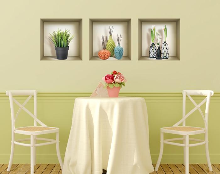 3D Niche Wall Art Decals