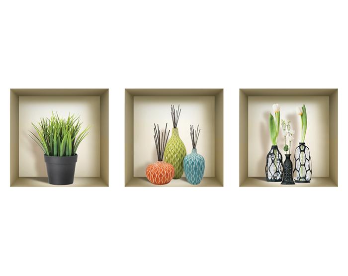 3D Niche Wall Art Decals