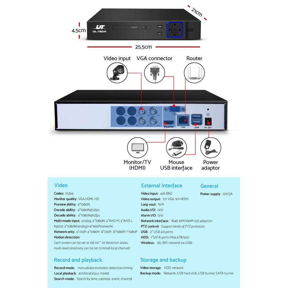 UL-tech Home CCTV Security System Camera