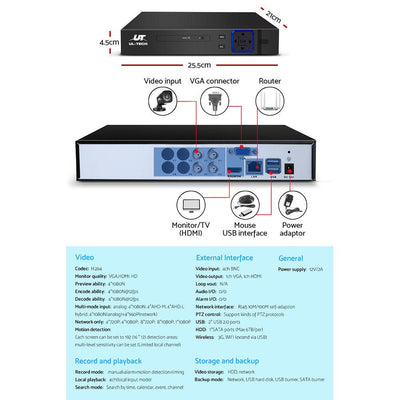 UL-tech Home CCTV Security System Camera