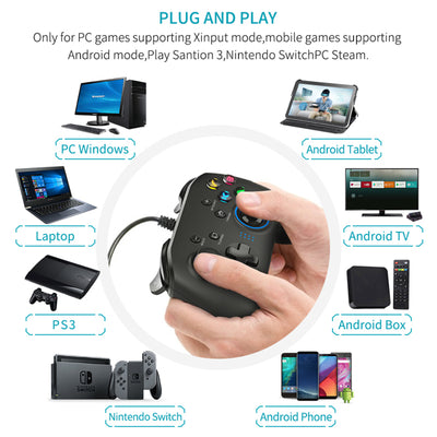 Wired Gaming Controller Joystick Gamepad