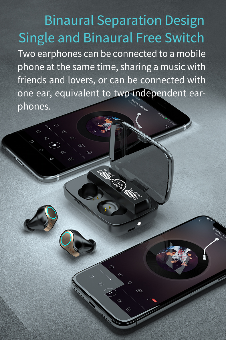 Large Capacity Wireless Earbuds