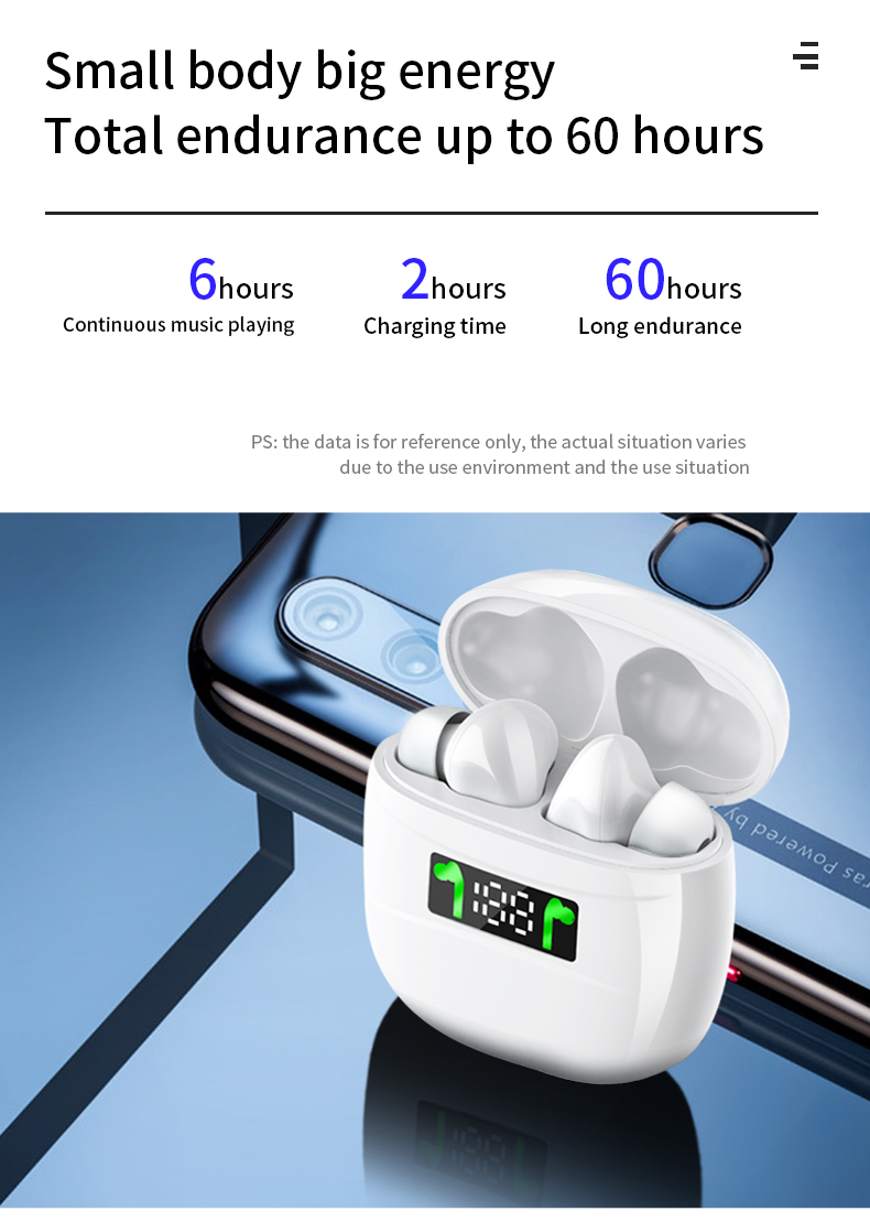 LED Display TWS Wireless Earphones