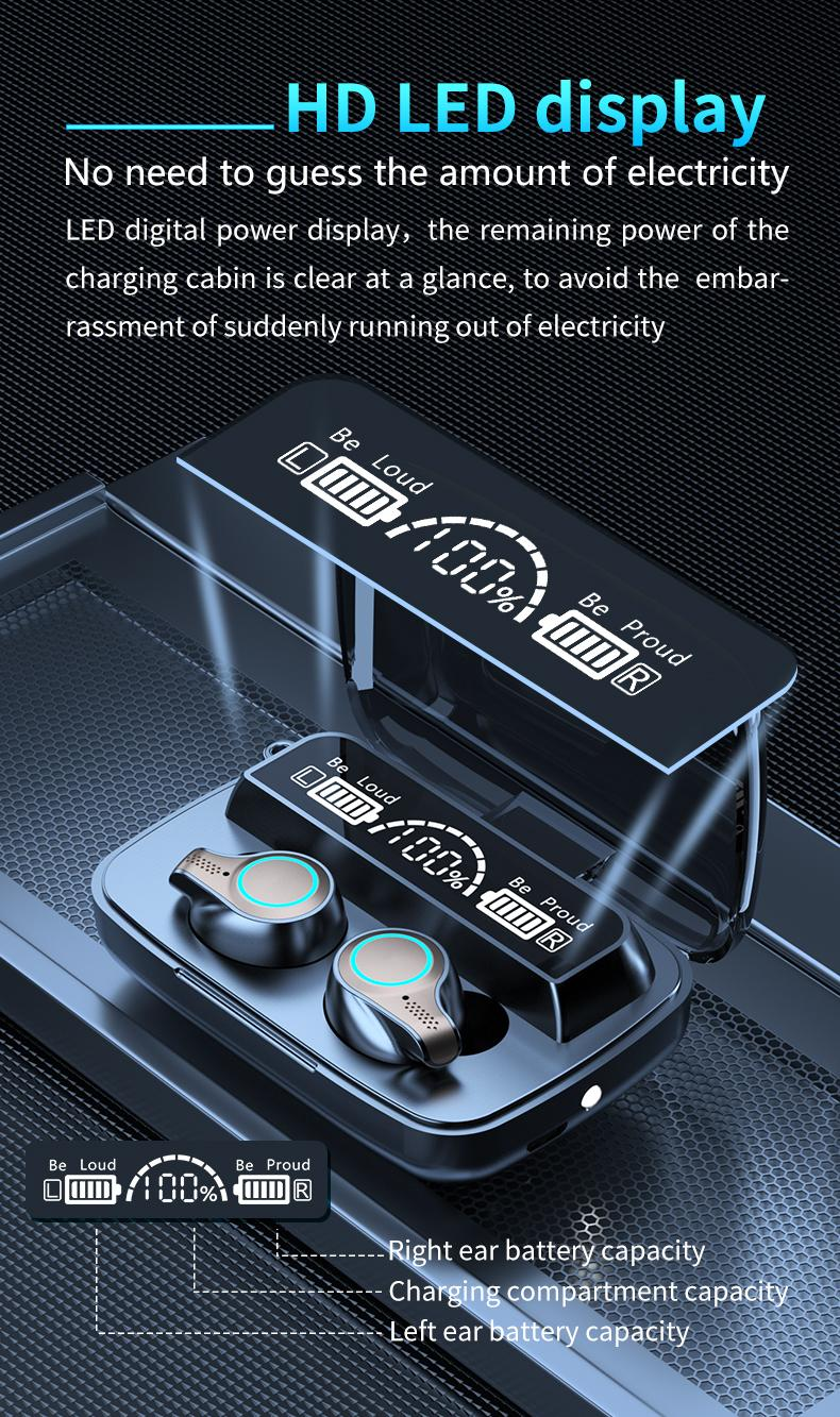 Large Capacity Wireless Earbuds