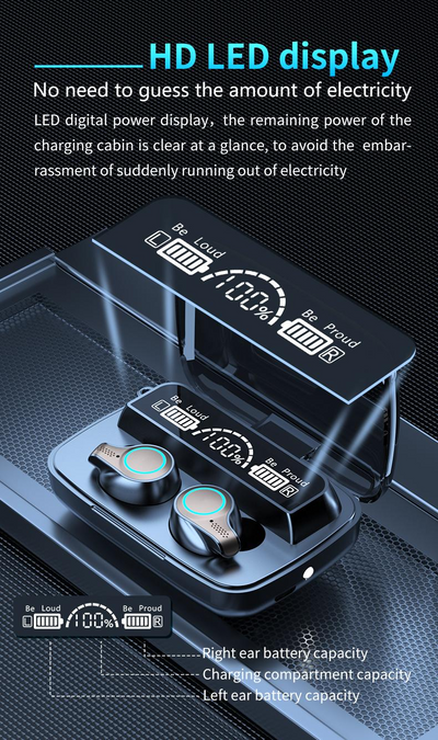 Large Capacity Wireless Earbuds